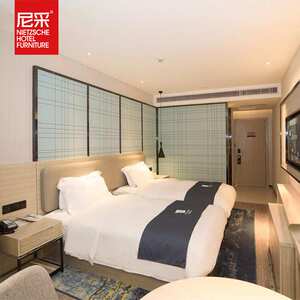 宜尚简约快捷商务风酒店宾馆公寓客房板式成套家具全屋全实木