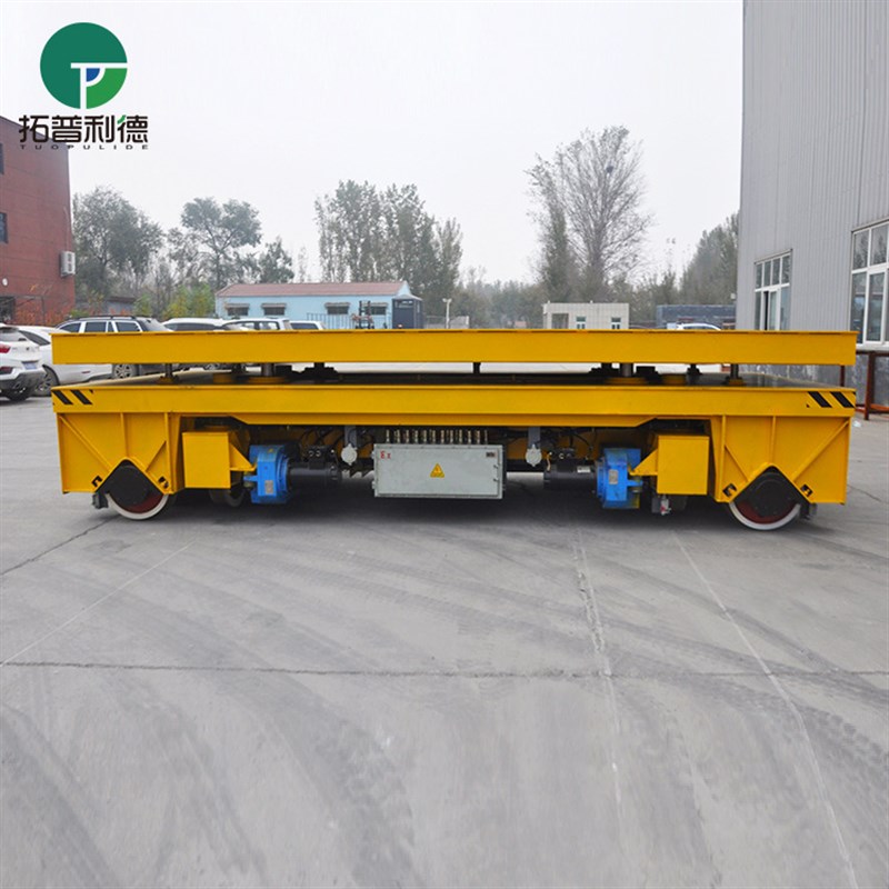 无线遥控运输车 三相低压轨道平板车 升降变压器地轨车 RGV轨道车