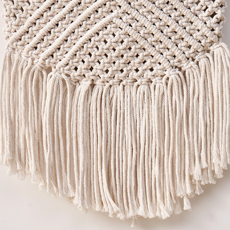 跨境家居厨房三层水果吊篮 波西米亚装饰水果网兜 编织蔬果网兜