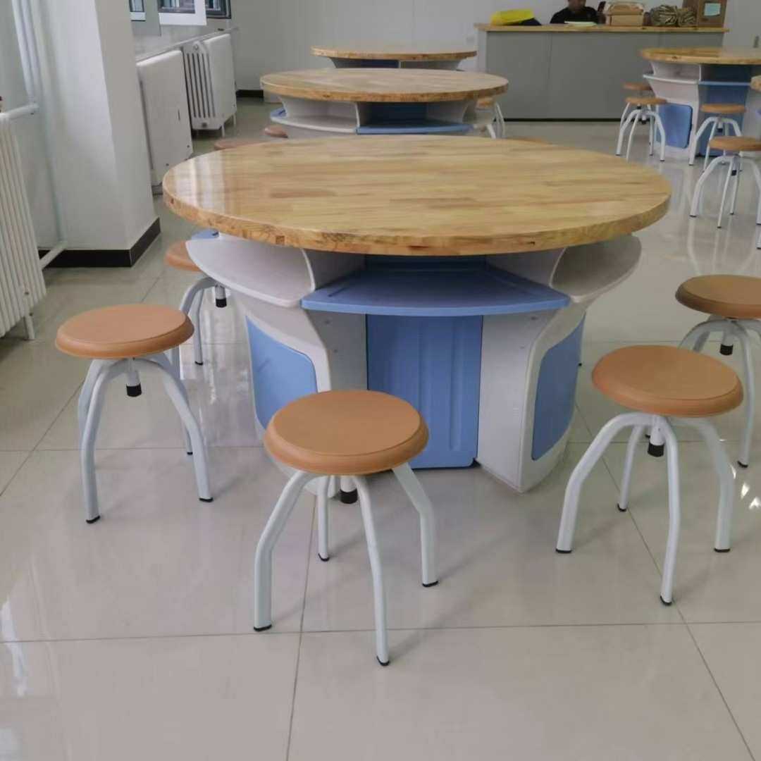 学生探究六边形六角铝木钢架实验电脑桌 科学教室桌八人位桌子,3C数码配件,USB灯,淘宝优惠券,粉丝福利购,淘宝优惠卷