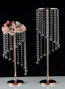 供应观简约旋转具珠帘美婚庆道婚美观简约酒店活动派对餐桌中心花