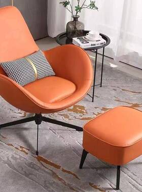 北欧懒人沙旋发转椅鸡932蛋客椅轻奢阳台厅休闲阅读懒人转蛋壳椅