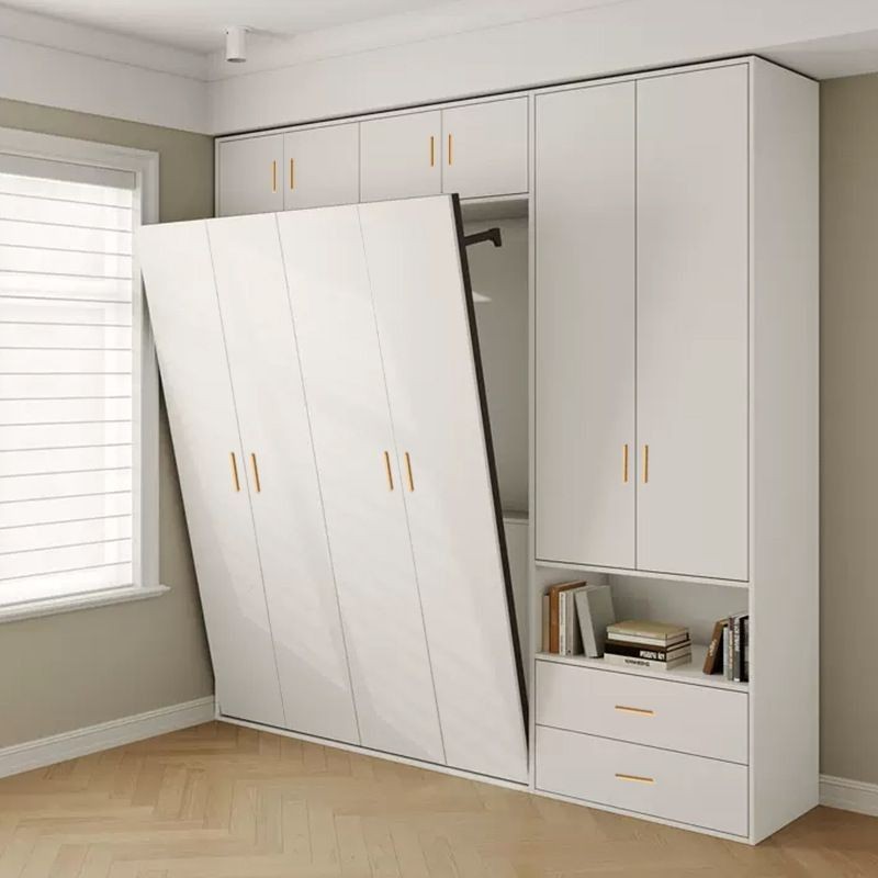 隐形床壁床衣柜一体书房多功能折叠床隐藏式上翻床小户型