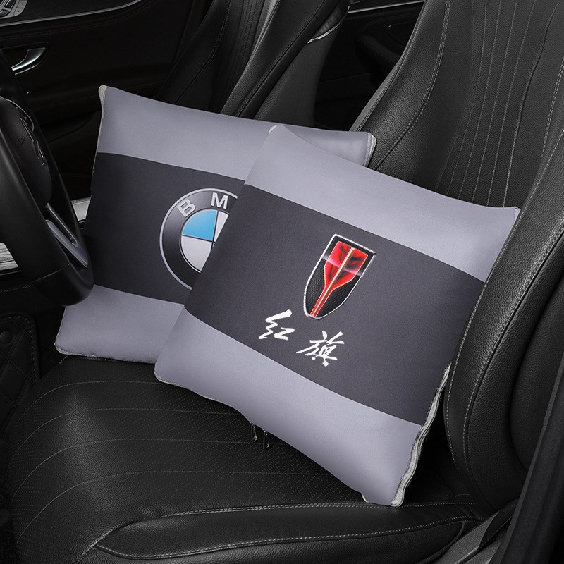 红旗HS5 E-QM5 H9 HQ9 HS7 LS7汽车抱枕被子二合一车载空调被腰靠