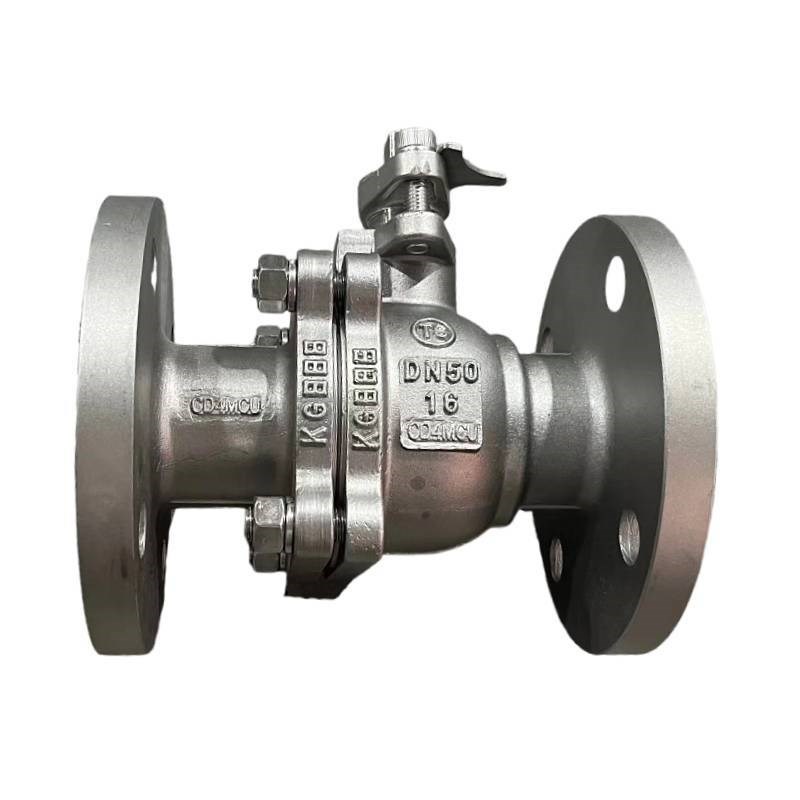 Q41F-25/40国标CD4MCU耐腐蚀耐磨双相不锈钢硬密封手动法兰球阀门