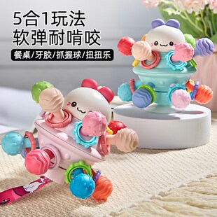 新生婴儿玩具曼哈顿手抓球益智早教可啃咬牙胶宝宝0 1岁6到12个月