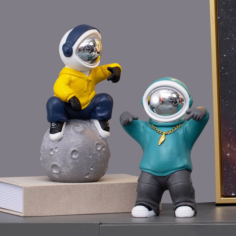 太空人宇航员摆件客厅电视柜书柜酒柜桌面家居装饰品生日礼物男孩