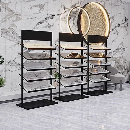 石材样品展示架色卡橱柜门色板集成架落地摆放架瓷砖铝扣板陈列架