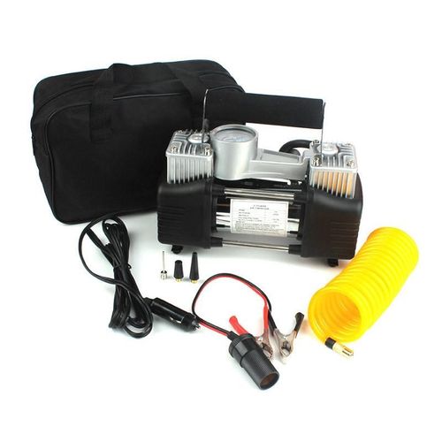 车载充气泵汽车便携打式轮胎12v气泵轿车双缸用电动大功率小高压