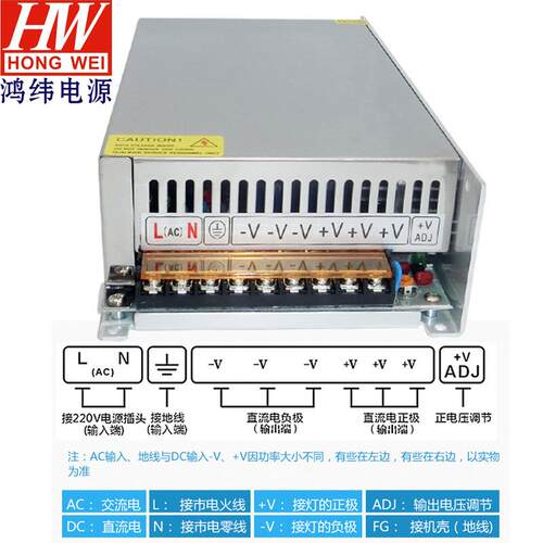 1500w开关电源70v1500w工控设备电源AC转DC监控安防工程马达电源