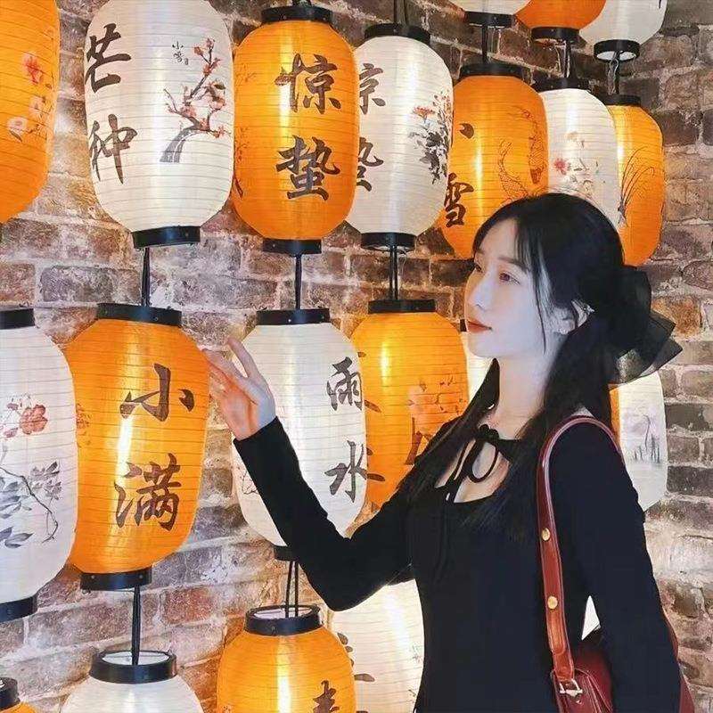 24节气灯笼连串装饰春节国风古风墙led节日灯防水灯源挂饰中国风