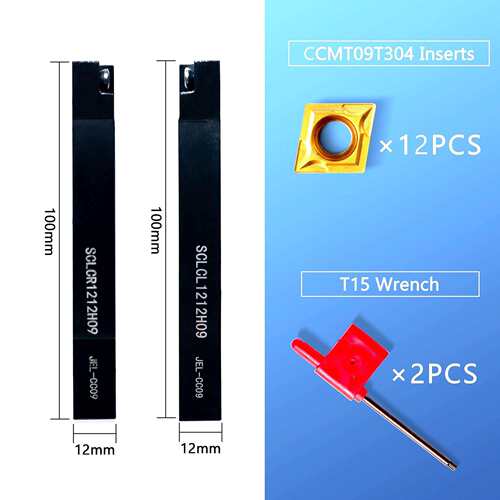 跨境 12mm 2件SCLCL1212H09/SCLCR1212H09+12件CCMT09T304