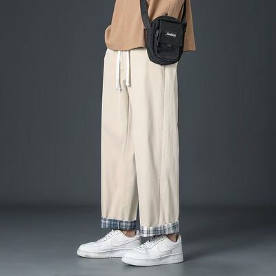 唐狮DESSO男款阔腿裤休闲百搭显瘦工装裤子直筒