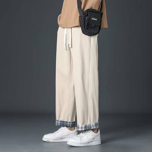 唐狮DESSO男款阔腿裤休闲百搭显瘦工装裤子直筒