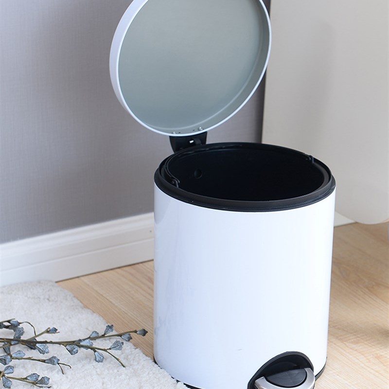 脚踏式不锈钢垃圾桶家用客厅卧室可爱厨房卫生间脚踩创意大号有盖