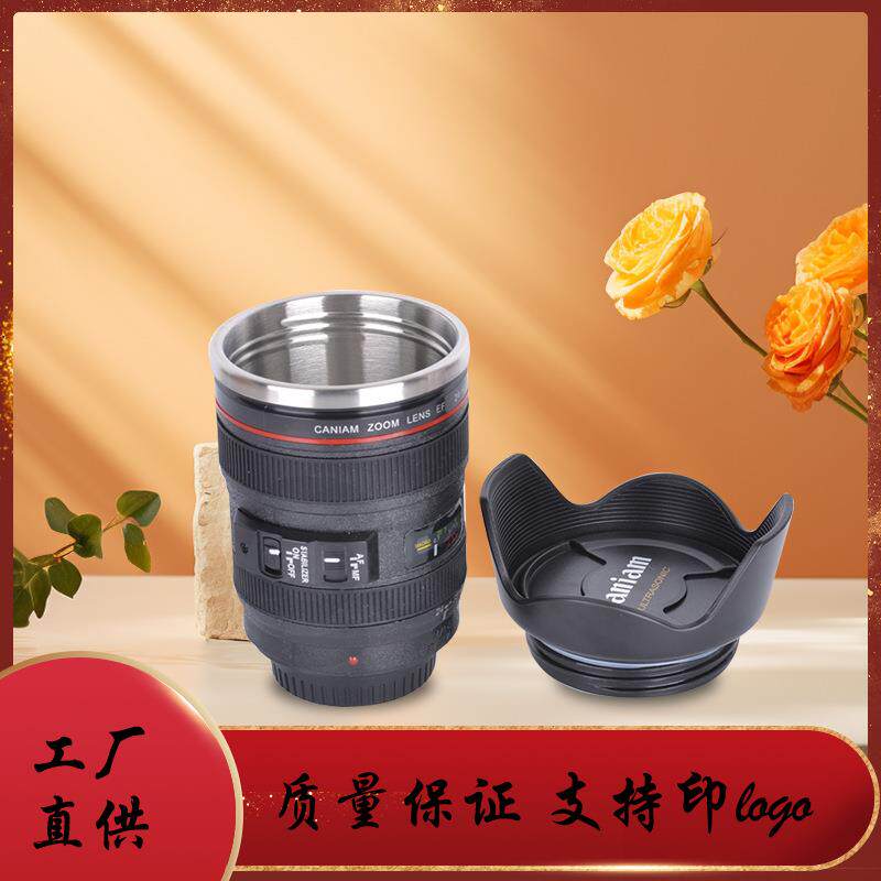 创意单反相机杯不锈钢黑杯搅拌杯个性保温杯咖啡杯情侣杯工厂直供