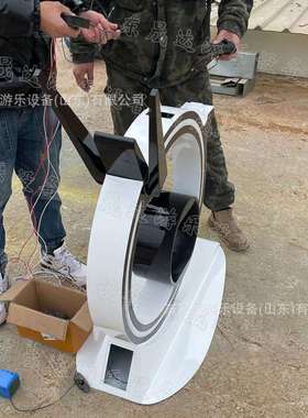 无动力迷你喷泉发光单车广场景区动感发电不锈钢脚踏七彩发光单车