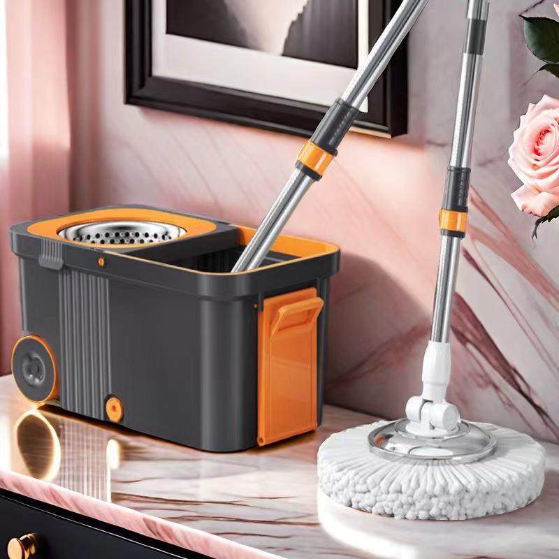 2024新款免手洗拖地神器旋转拖把一拖净家用拖布桶甩干拖把桶墩布