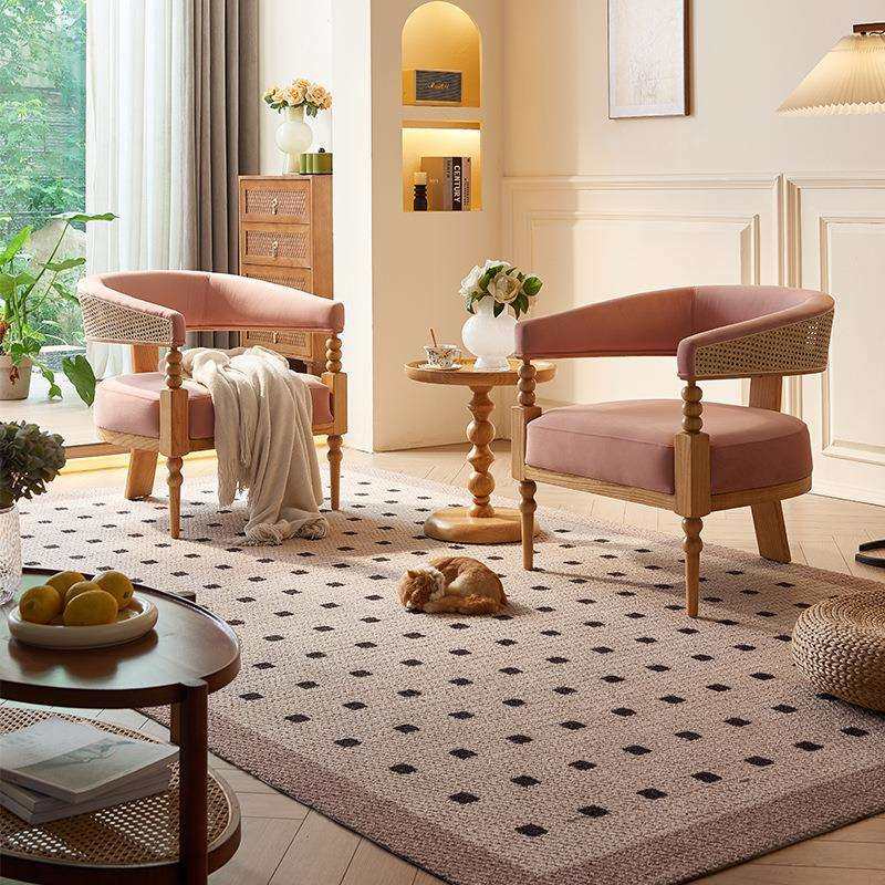 藤编椅子客厅休闲咖啡厅单人沙发椅北欧实木藤椅茶几三件套组合,电子元器件市场,其它元器件,淘宝优惠券,粉丝福利购,淘宝优惠卷