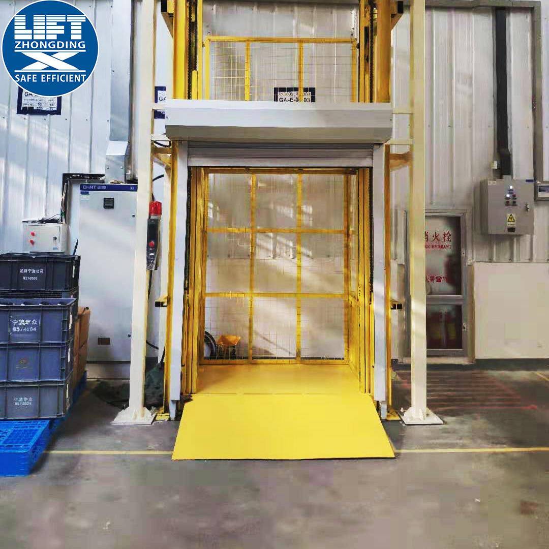 导轨式货运电梯升降机厂房仓库液压升降平台车间2吨5吨货梯