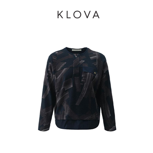 TT3900 T袖 春秋艺术家笔触针织连袖 KLOVA