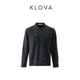 KLOVA 冬季 鲸落灰优雅花卉衬衫 CY5856