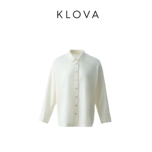CY6171 春秋象牙白翻领衬衫 KLOVA
