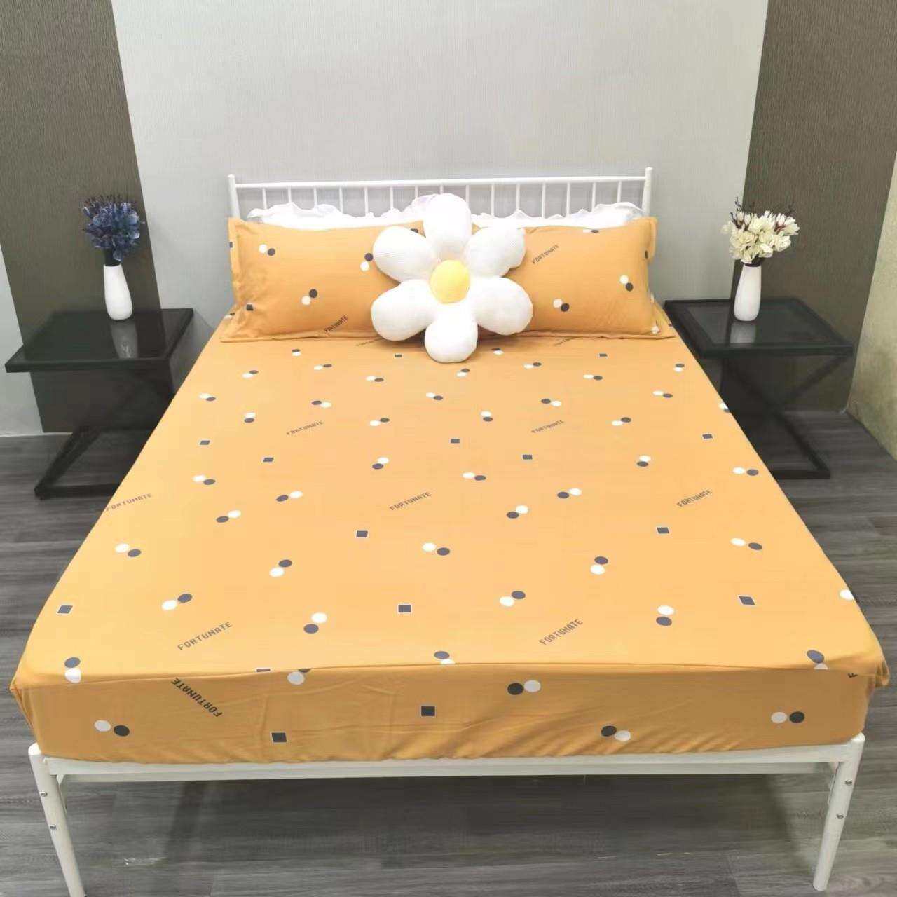 厂家跨境床笠床罩床裙单件 床垫保护套床斗笠印花床罩