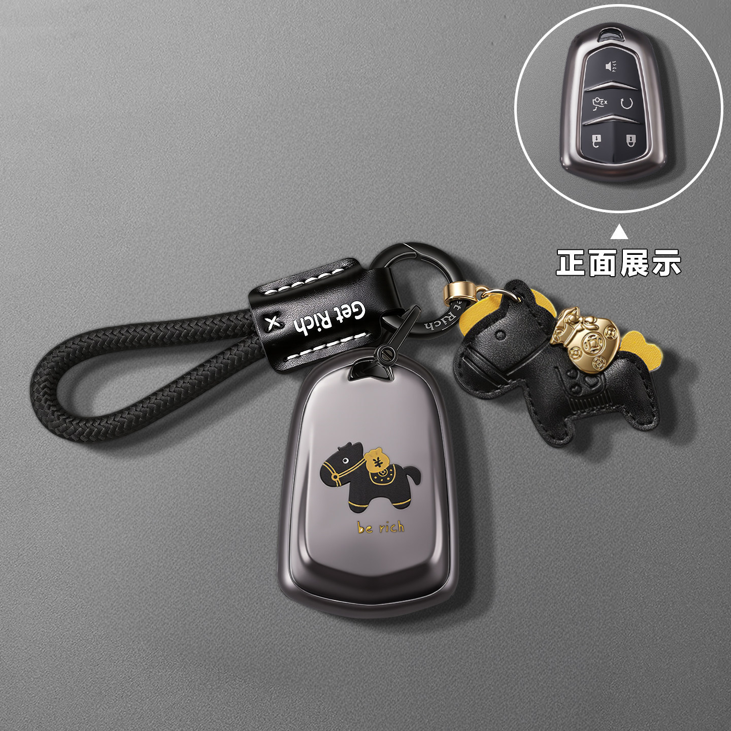 专用凯迪拉克xt5钥匙套xt4壳xts