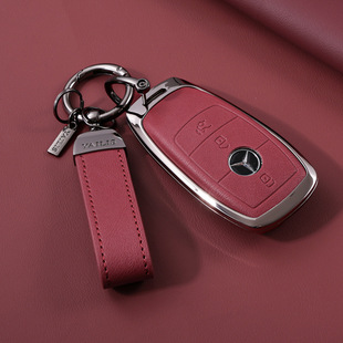 适用奔驰c260l钥匙套e300l壳glc300l包c200l男e260汽车s400l扣eqe