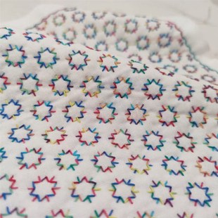 奥林巴斯刺子绣花布巾材料包套装 全棉手帕布印花刺绣新手手作入门