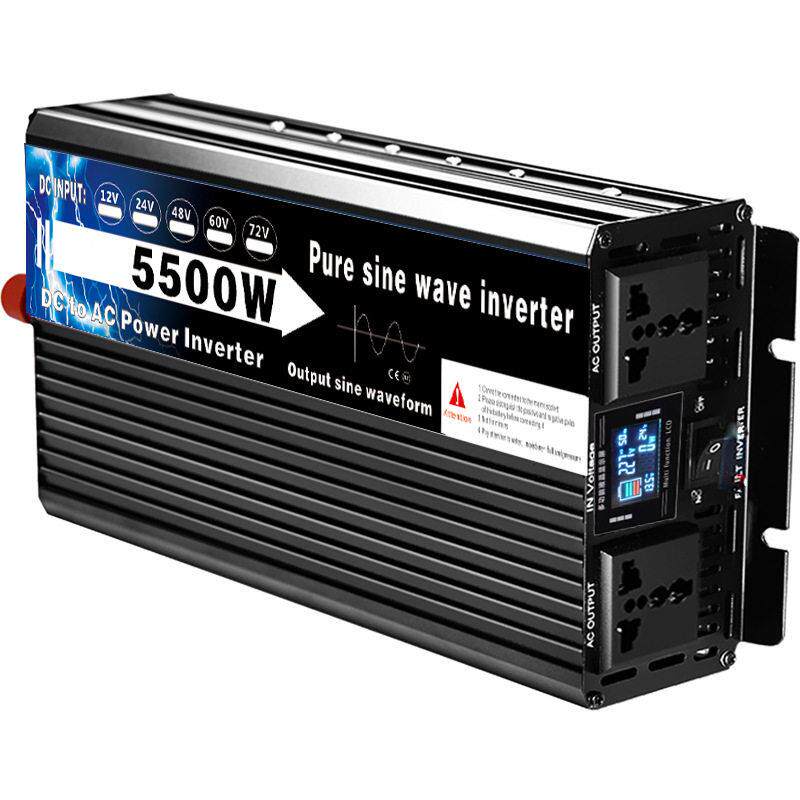液晶车载12v24v转110v220v纯正弦波大功率电源转换器逆变器出口