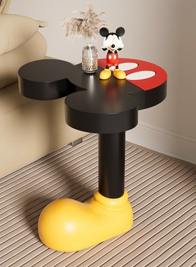 潮玩米奇茶几落地摆件客厅沙发旁边几家居装饰品轻奢高级感摆设