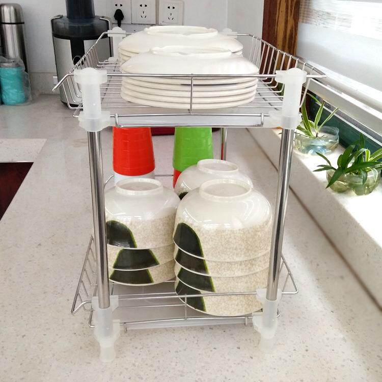 依路不锈钢厨房置物架百货用品创意碗碟沥水收纳架多功能厂家