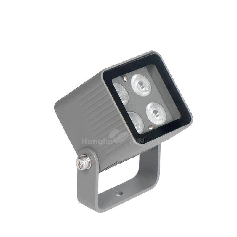 LED投光灯方形9W/9*2W照树灯插地灯园林树木外墙射灯可带遮光罩