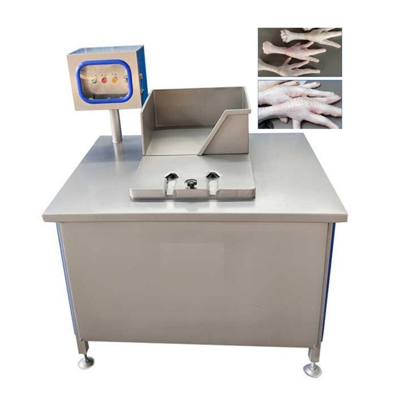 鸡爪剪甲机全自动泡椒凤爪剪趾机不锈钢生鲜鸡爪去趾甲设备