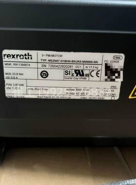 Rexroth力士乐电机 MSK050C-0450-NN-S3-UG0-NNNN R911338293现货