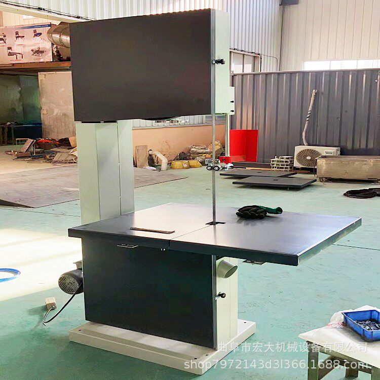 EVA塑胶材料直线弧形分切锯立式木工带锯机纸箱蜂窝纸板推台锯