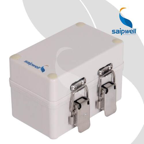 不锈钢铰链搭扣式的防水盒DS-AGS-0813-1 80X130X85塑料接线盒