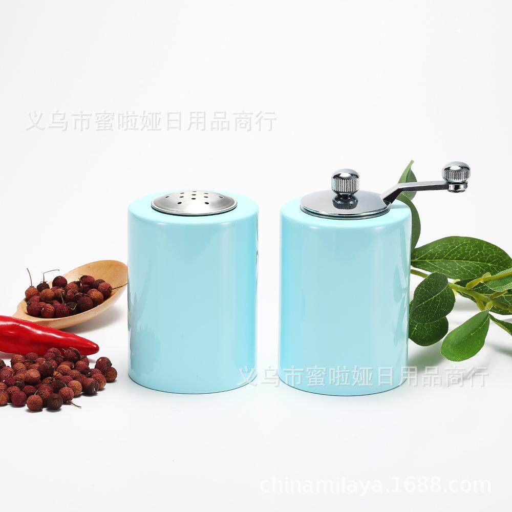 北欧风格胡椒磨手摇胡椒研磨器盐罐套装手动胡椒磨木质胡椒磨现货