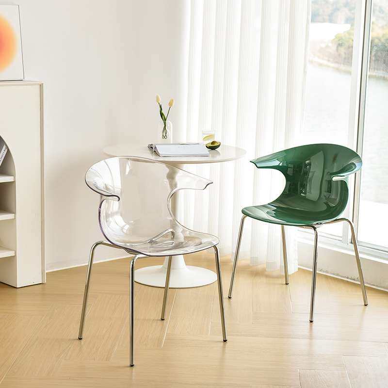 法式压克力餐椅奶油风加厚中古塑料家用靠背扶手接待洽谈透明椅子,电子元器件市场,其它元器件,淘宝优惠券,粉丝福利购,淘宝优惠卷