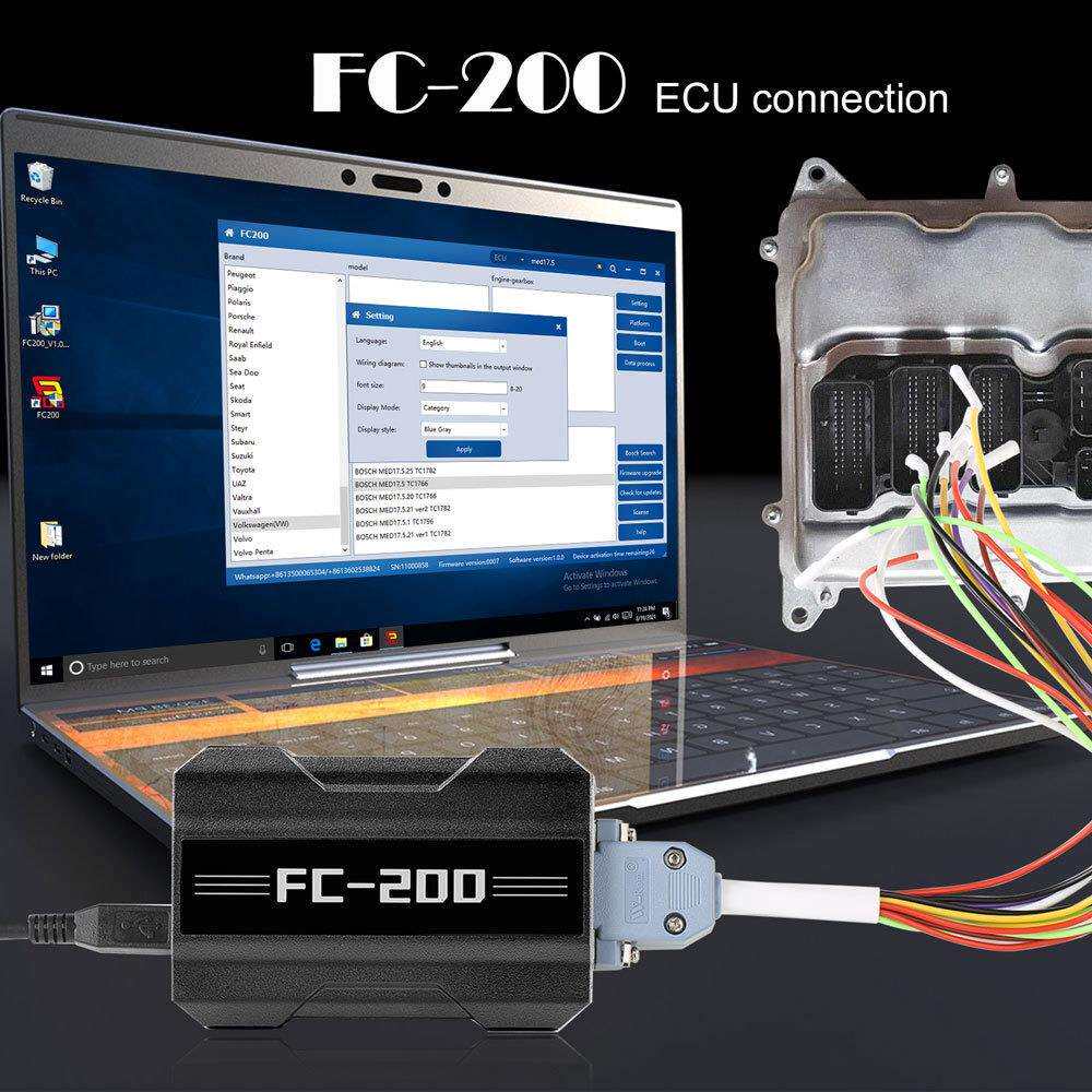 CG FC200 ECU 编程器/ECU维修克隆FC-200完整版AT200升级版