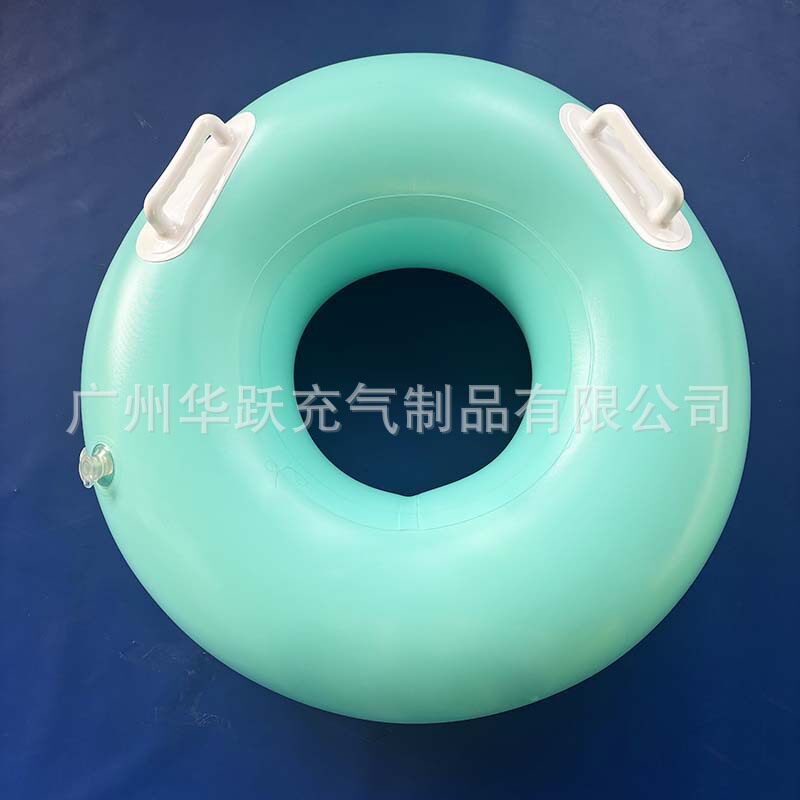 pvc厚款充气滑水圈单人泳圈双人皮筏多人滑水圈水上乐园河道滑水