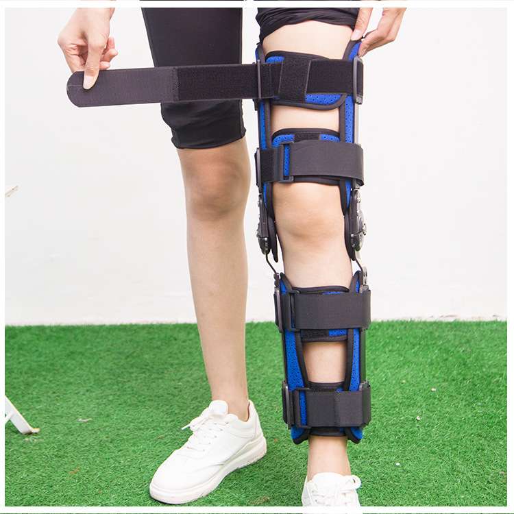 膝关节支具卡盘调节固定器膝关节固定膝盖腿部骨折护具 下肢固定