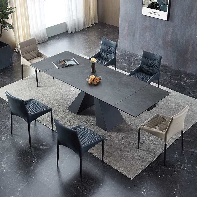 意式进口岩板餐桌伸缩现代简约轻奢家用小户型多功能亮光餐桌椅,电子元器件市场,其它元器件,淘宝优惠券,粉丝福利购,淘宝优惠卷