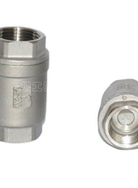 不锈钢立式/内螺止回阀H弹12WX簧软密SRP封立式纹止回阀丝扣单向