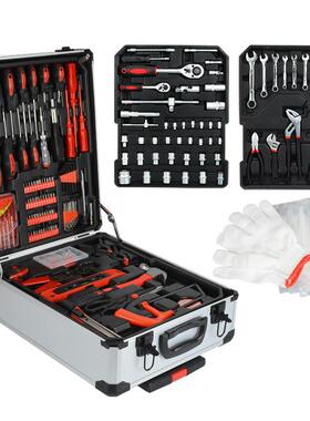 铝箱套8装HT-18717套家用拉杆49件套组合工具棘9轮开件口扳手五金