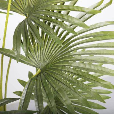 LD-55012北欧仿真绿植扇树葵盆栽仿树真树地摆件室内仿真假盆落景