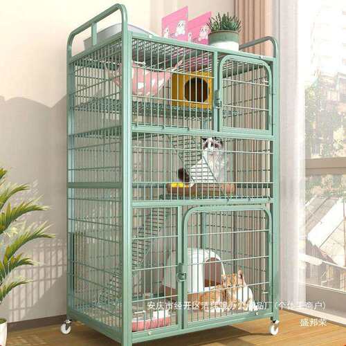 厂家自由空间猫屋室内别墅猫舍猫笼子猫咪猫窝不家用占地一体