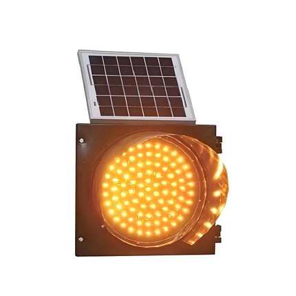太阳能警示灯 LED太阳能黄闪灯300MM 夜间警示灯雾灯